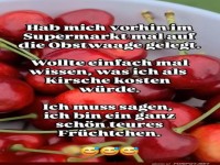 Lustiger Obstwaage-Check im Supermarkt