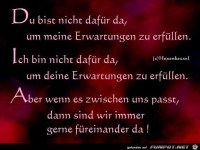 Du bist nicht dafuer da