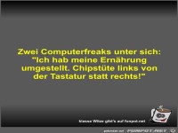 Zwei Computerfreaks unter sich