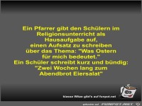 Ein Pfarrer gibt den Sch�lern im Religionsunterricht als...