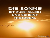 Die Sonne ist auch allein
