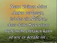 Wenn Trnen deine Augen verlassen