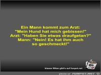 Ein Mann kommt zum Arzt