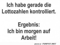 Leider nicht im Lotto gewonnen
