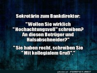 Lustige Antwort