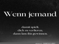 Loslassen, wenn jemand mit Gefhlen spielt