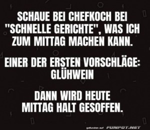 fun-Bild: Mittagsmen&uuml;: Gl&uuml;hwein Surprise!