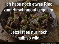 Wildragout für Zähmung: Ein halber Genuss?