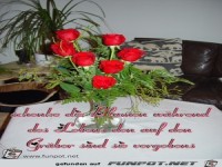 schenke die Blumen waehrend des Lebens den auf den Graeber s