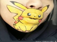 Pokomon auf den Mund geflogen