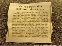 wusstest du schon, das.......