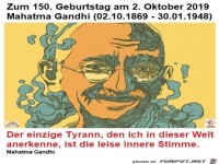 150. Geburtstag Gandhi