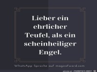 Lieber ein ehrlicher Teufel