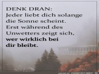 Wer wirklich bei dir bleibt