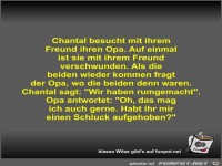 Chantal besucht mit ihrem Freund ihren Opa