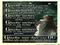 Glaube nichts