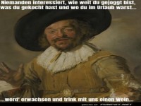 Witziger Spruch ber Erwachsensein