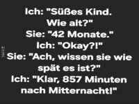 Der Dialog �ber Kinderalter und Uhrzeit