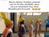 Die ultimative Notlsung der Badekappen