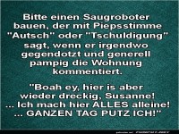 Saugroboter mit Pers�nlichkeit gesucht!