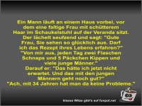 Ein Mann l�uft an einem Haus vorbei