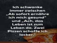 Zweifelhafte Di�tpl�ne: Pizza inklusive!