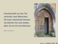 Freundschaft ist eine Tuer