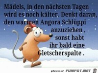 M�dels,es wird k�lter