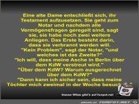 Eine alte Dame entschlie�t sich