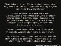 ein Mann beim Psychater......