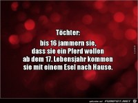 T�chter jammern....