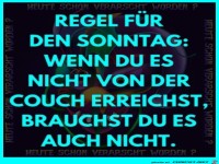 Regel f�r den Sonntag