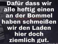 Einen an der Bommel haben