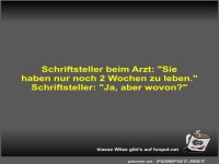 Schriftsteller beim Arzt