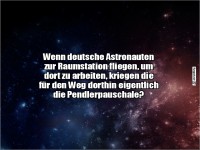 Pendlerpauschale fr Astronauten?