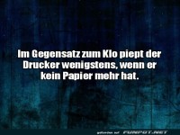 Der Drucker piepst wenigstens