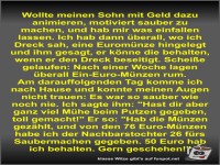 Wollte meinen Sohn mit Geld dazu animieren