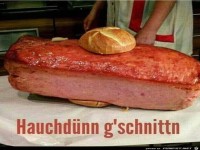 d�nn geschnitten