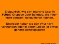 Manche sind einfach humorlos