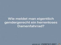 Herrenloses Damenfahrrad