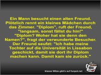 Ein Mann besucht einen alten Freund