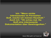 Ich: Wenn nichts interessantes im Fernsehen läuft
