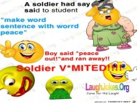 A soldier had say
