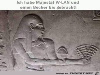 Ein Eisbecher und Wlan