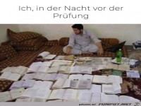 In der Nacht vor der Pr�fung