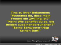 Tina zu ihrer Bekannten