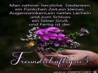 Man nehme herzliche Gedanken