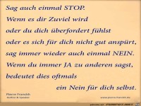 Sag auch einmal STOP