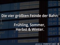 die vier gr�ssten Feinde der Bahn...