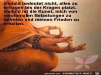 geduld bedeutet nicht